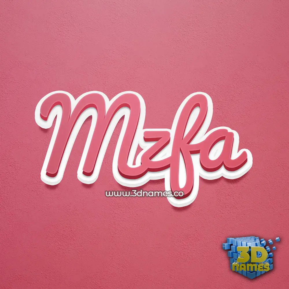 mzfa in Red Scribble style - 3D name wallpaper mzfa in Red Scribble style - 3D name wallpaper