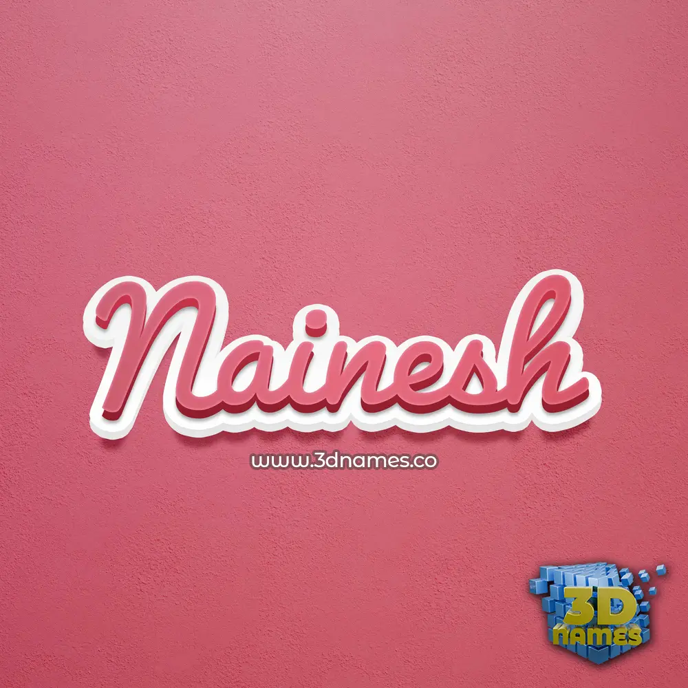 nainesh in Red Scribble style - 3D name wallpaper nainesh in Red Scribble style - 3D name wallpaper