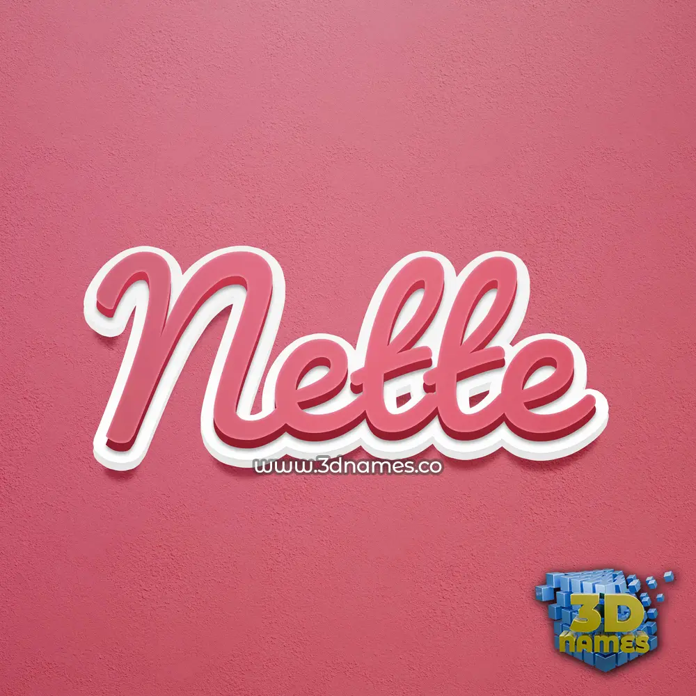 nette in Red Scribble style - 3D name wallpaper nette in Red Scribble style - 3D name wallpaper