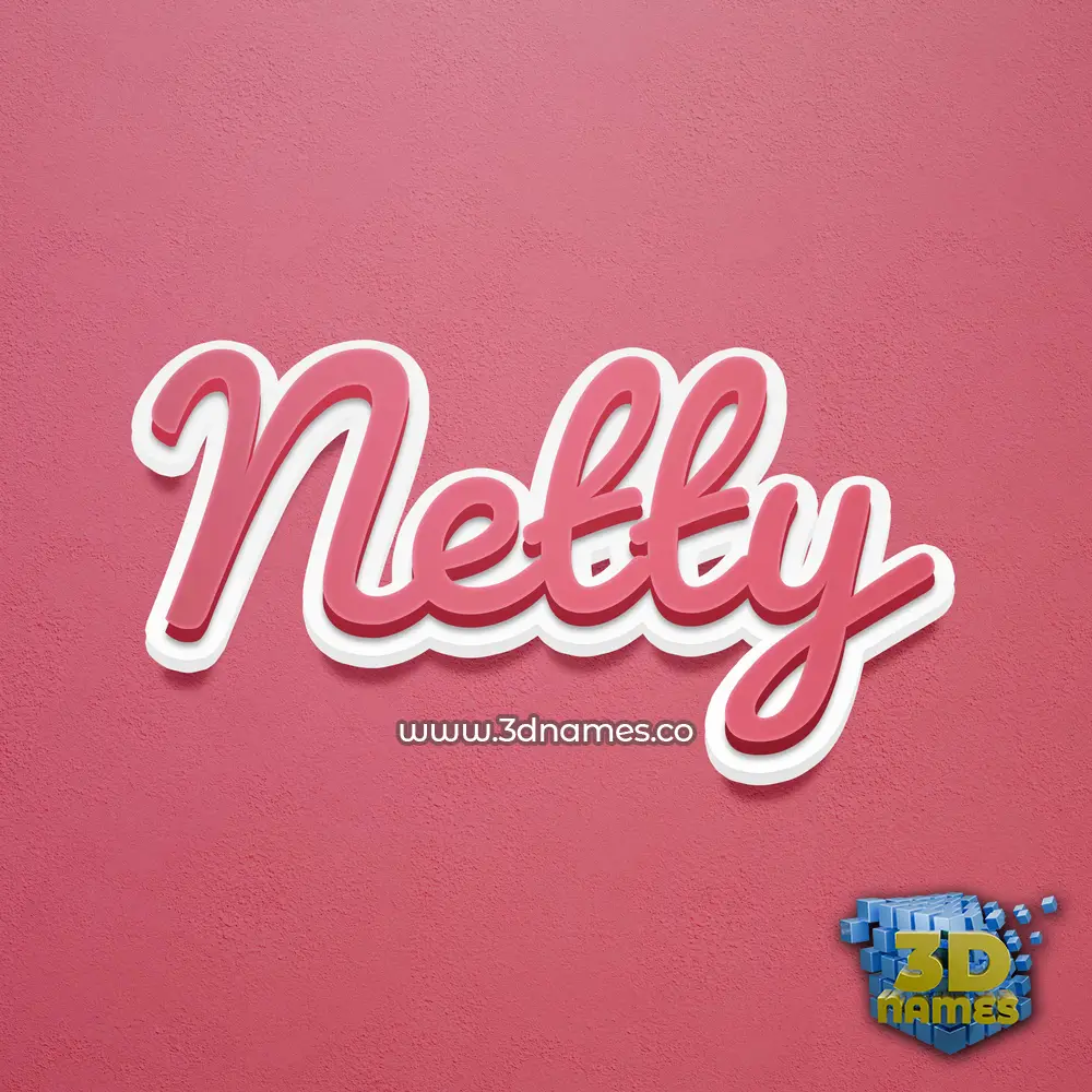 netty in Red Scribble style - 3D name wallpaper netty in Red Scribble style - 3D name wallpaper