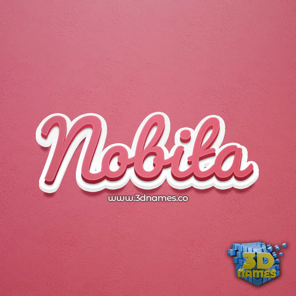 nobita in Red Scribble style - 3D name wallpaper nobita in Red Scribble style - 3D name wallpaper