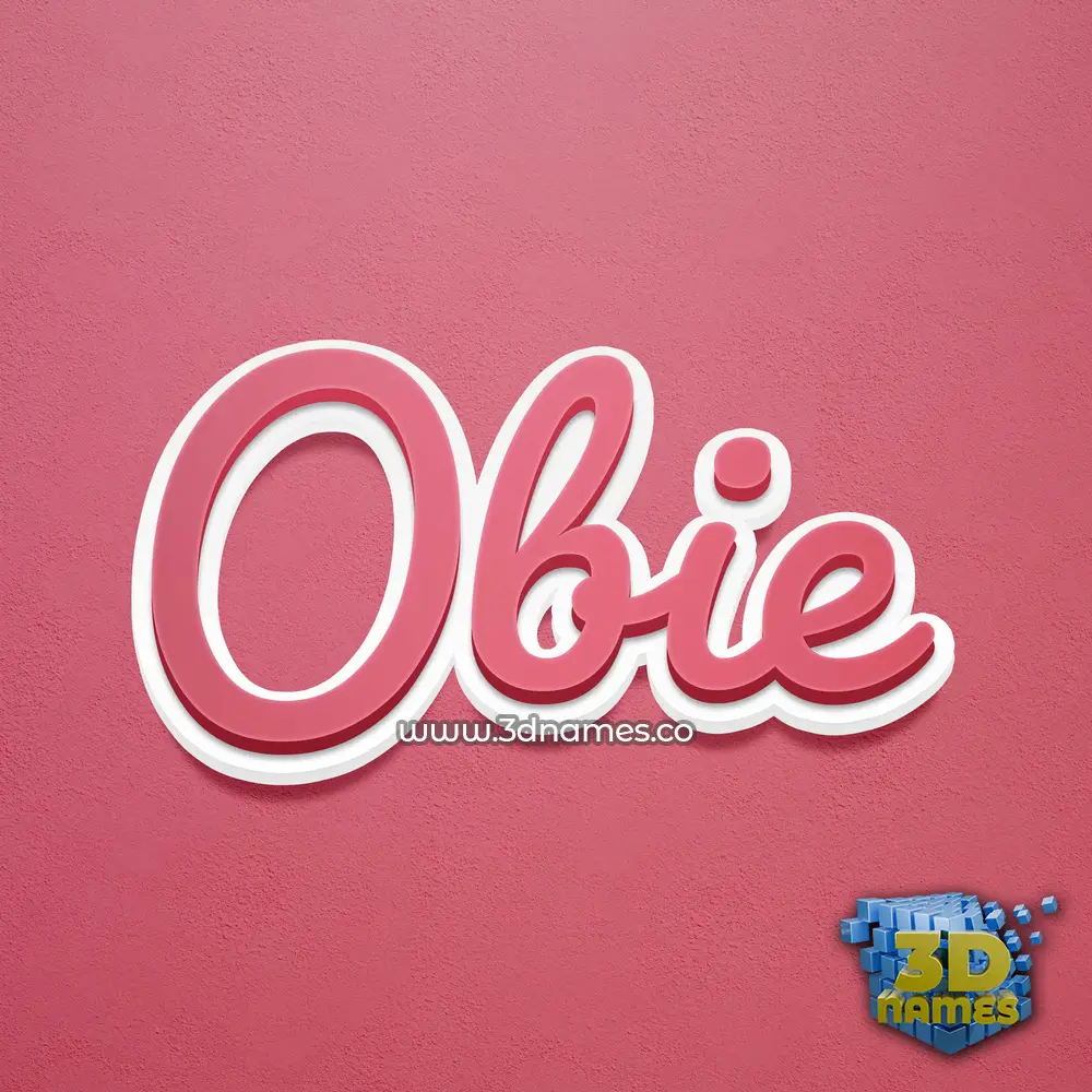 obie in Red Scribble style - 3D name wallpaper obie in Red Scribble style - 3D name wallpaper