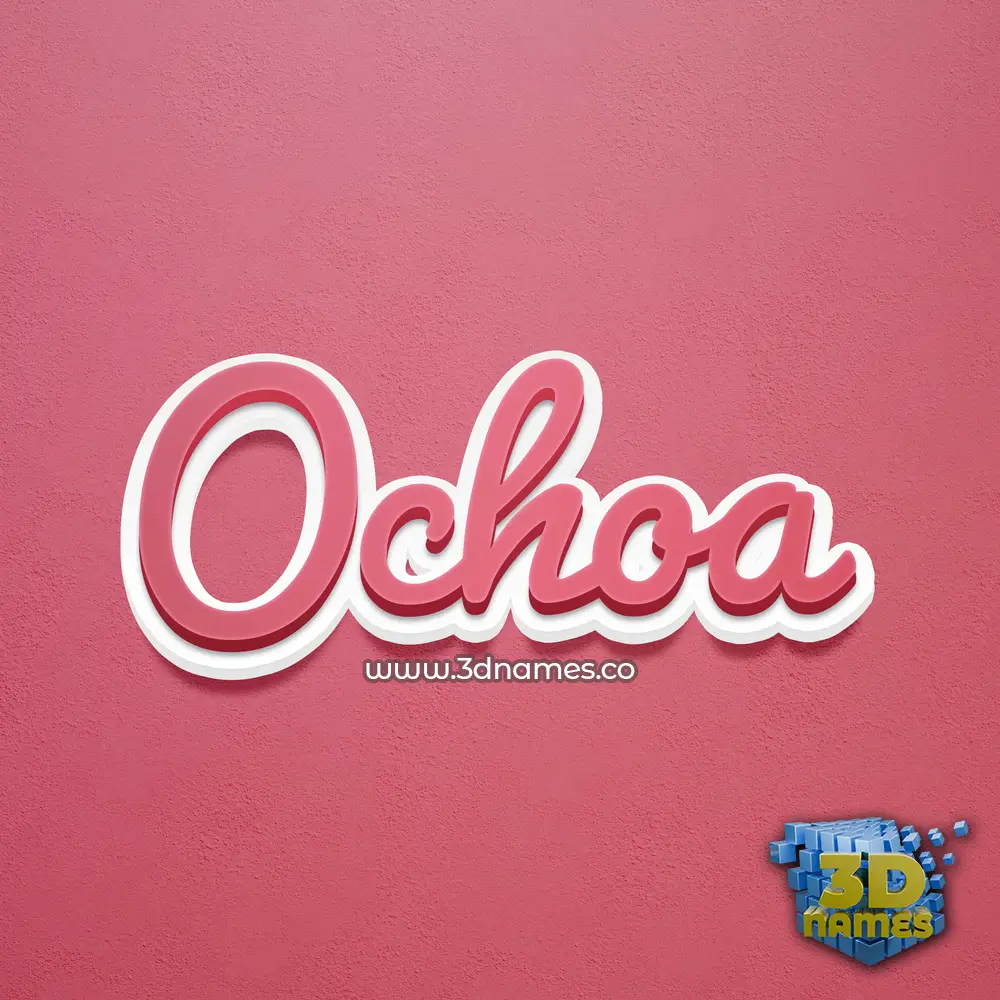 ochoa in Red Scribble style - 3D name wallpaper ochoa in Red Scribble style - 3D name wallpaper