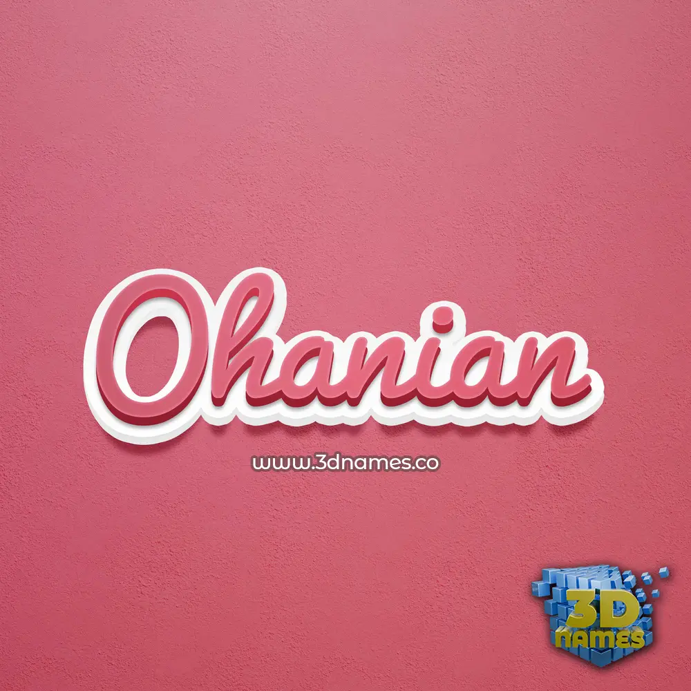 ohanian in Red Scribble style - 3D name wallpaper ohanian in Red Scribble style - 3D name wallpaper