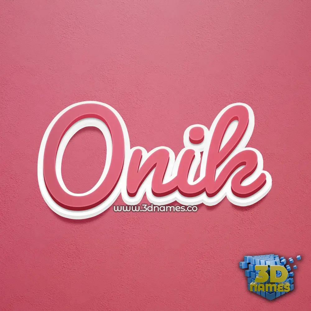 onik in Red Scribble style - 3D name wallpaper onik in Red Scribble style - 3D name wallpaper