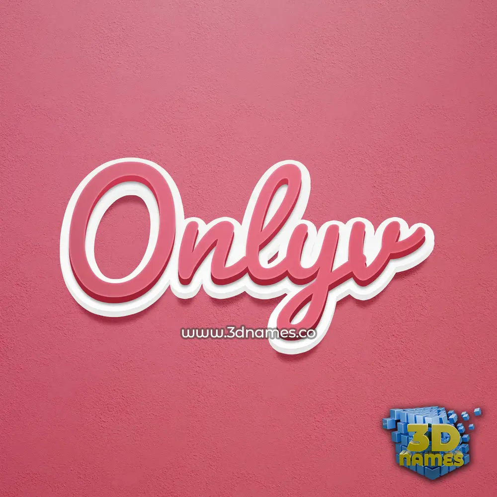 onlyv in Red Scribble style - 3D name wallpaper onlyv in Red Scribble style - 3D name wallpaper