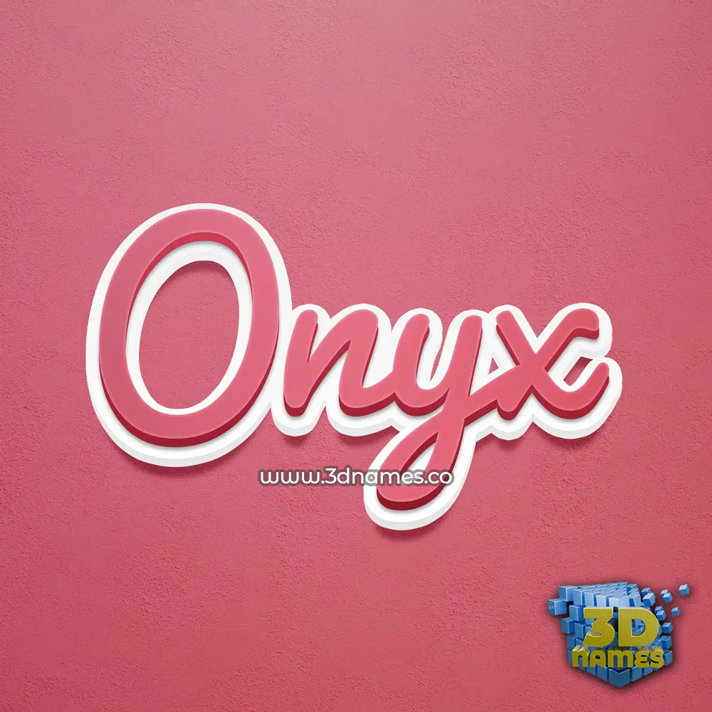 onyx in Red Scribble style - 3D name wallpaper onyx in Red Scribble style - 3D name wallpaper