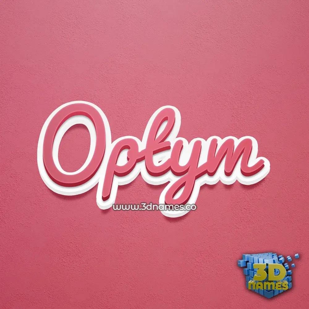 optym in Red Scribble style - 3D name wallpaper optym in Red Scribble style - 3D name wallpaper