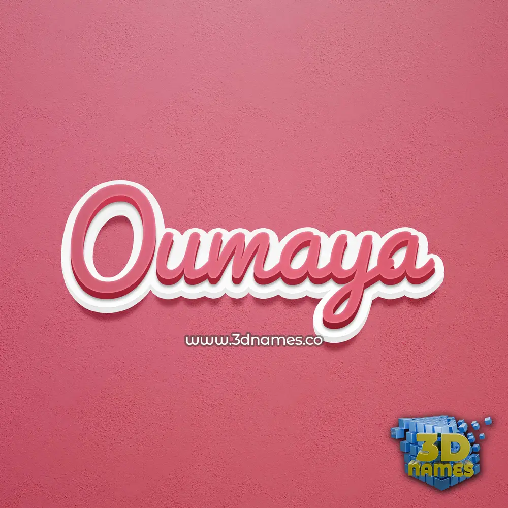 oumaya in Red Scribble style - 3D name wallpaper oumaya in Red Scribble style - 3D name wallpaper