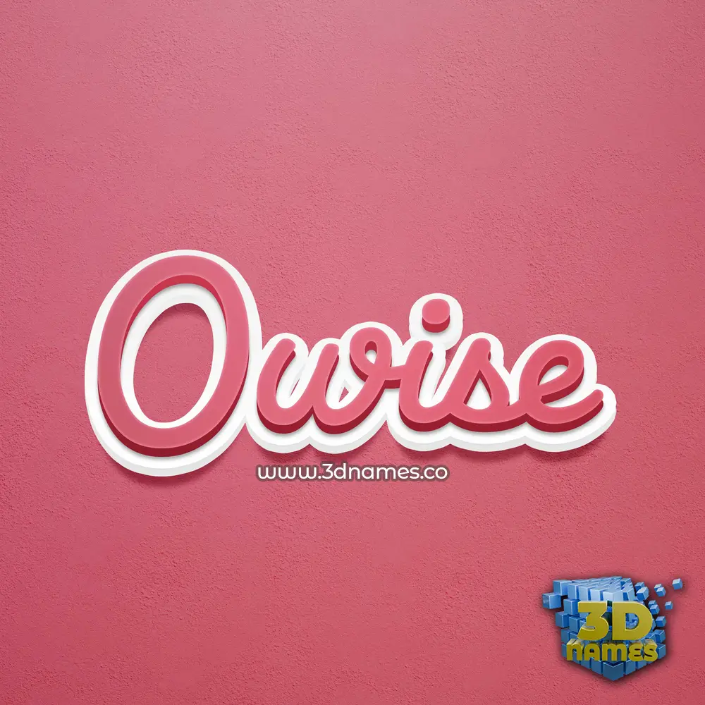 owise in Red Scribble style - 3D name wallpaper owise in Red Scribble style - 3D name wallpaper