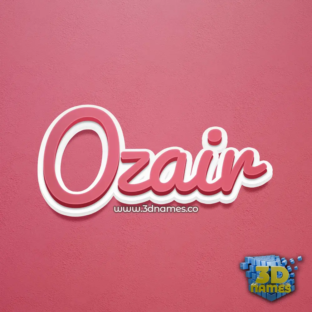 ozair in Red Scribble style - 3D name wallpaper ozair in Red Scribble style - 3D name wallpaper