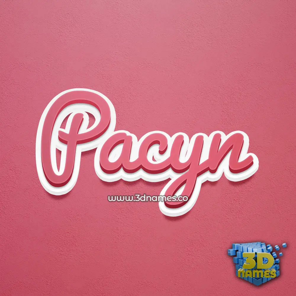 pacyn in Red Scribble style - 3D name wallpaper pacyn in Red Scribble style - 3D name wallpaper