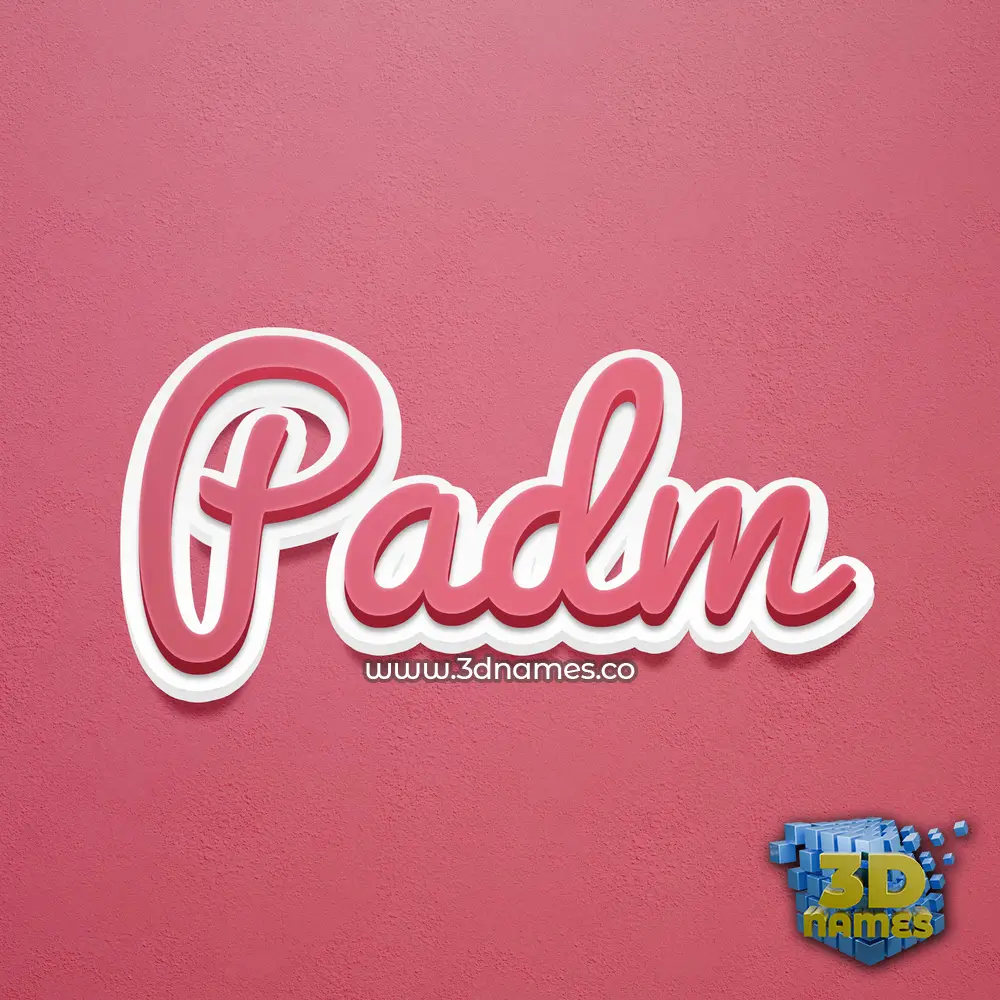 padm in Red Scribble style - 3D name wallpaper padm in Red Scribble style - 3D name wallpaper