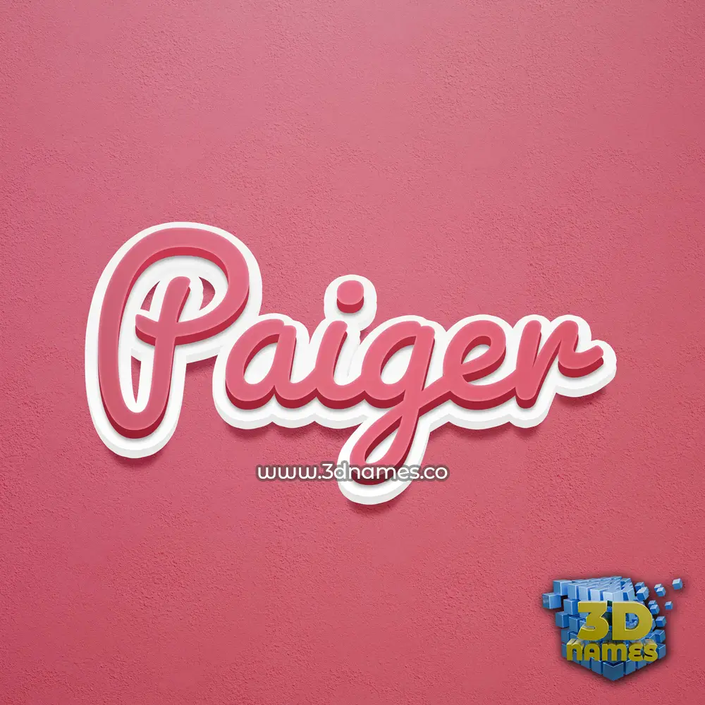 paiger in Red Scribble style - 3D name wallpaper paiger in Red Scribble style - 3D name wallpaper