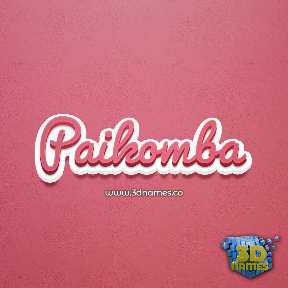 paikomba in Red Scribble style - 3D name wallpaper paikomba in Red Scribble style - 3D name wallpaper