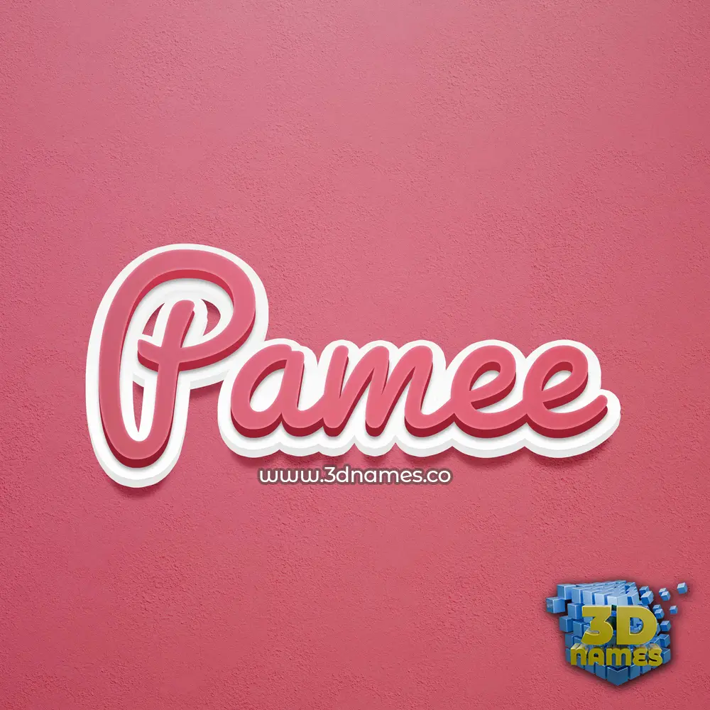 pamee in Red Scribble style - 3D name wallpaper pamee in Red Scribble style - 3D name wallpaper