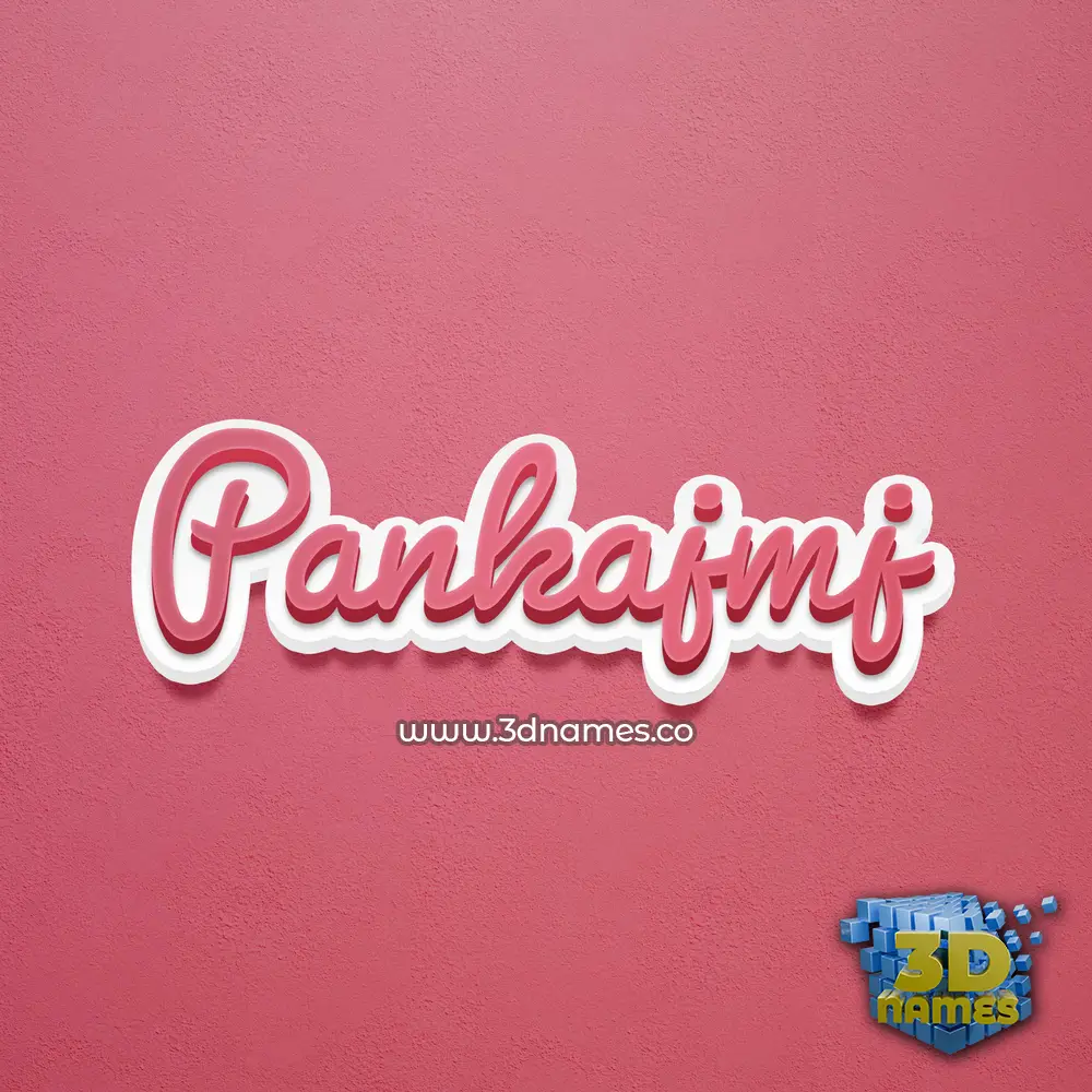 pankajmj in Red Scribble style - 3D name wallpaper pankajmj in Red Scribble style - 3D name wallpaper