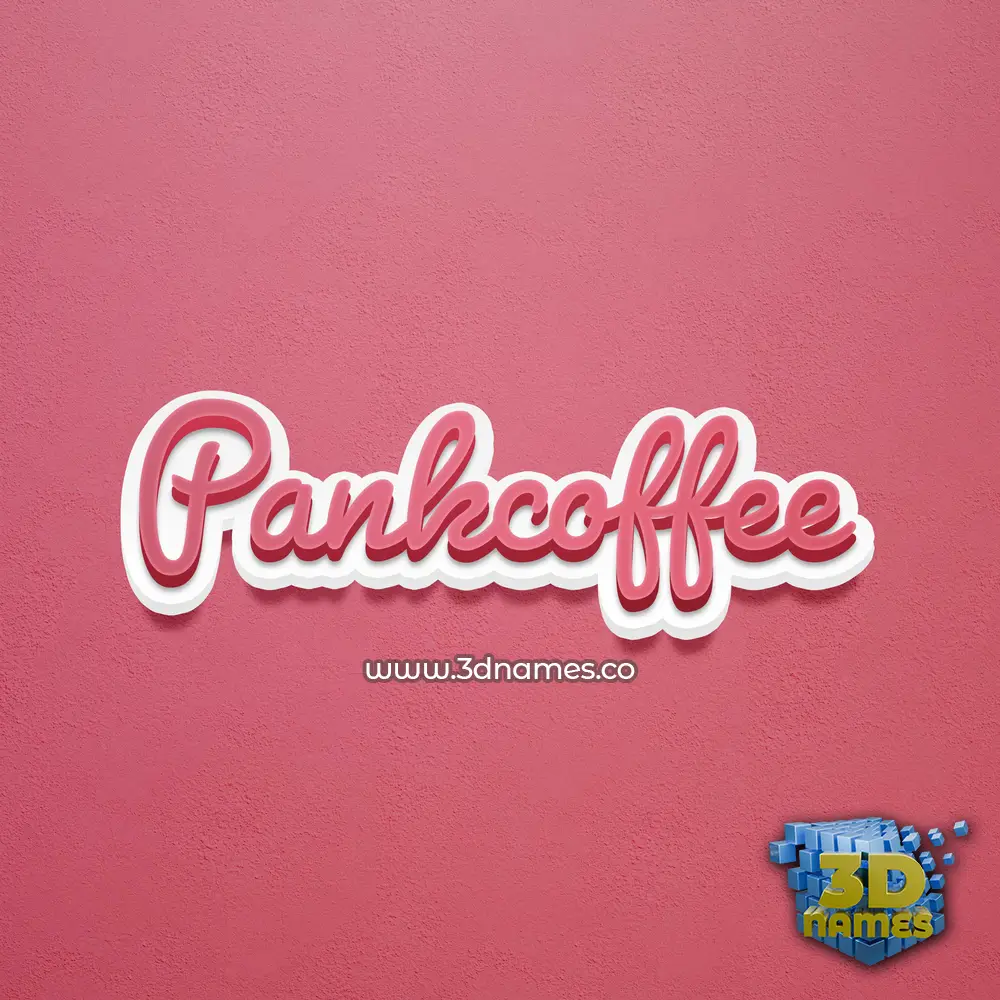 pankcoffee in Red Scribble style - 3D name wallpaper pankcoffee in Red Scribble style - 3D name wallpaper