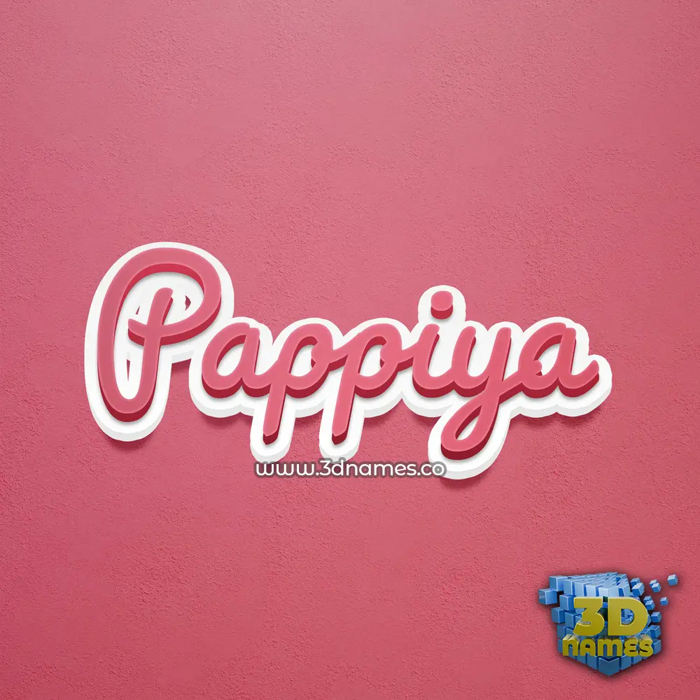 pappiya in Red Scribble style - 3D name wallpaper pappiya in Red Scribble style - 3D name wallpaper