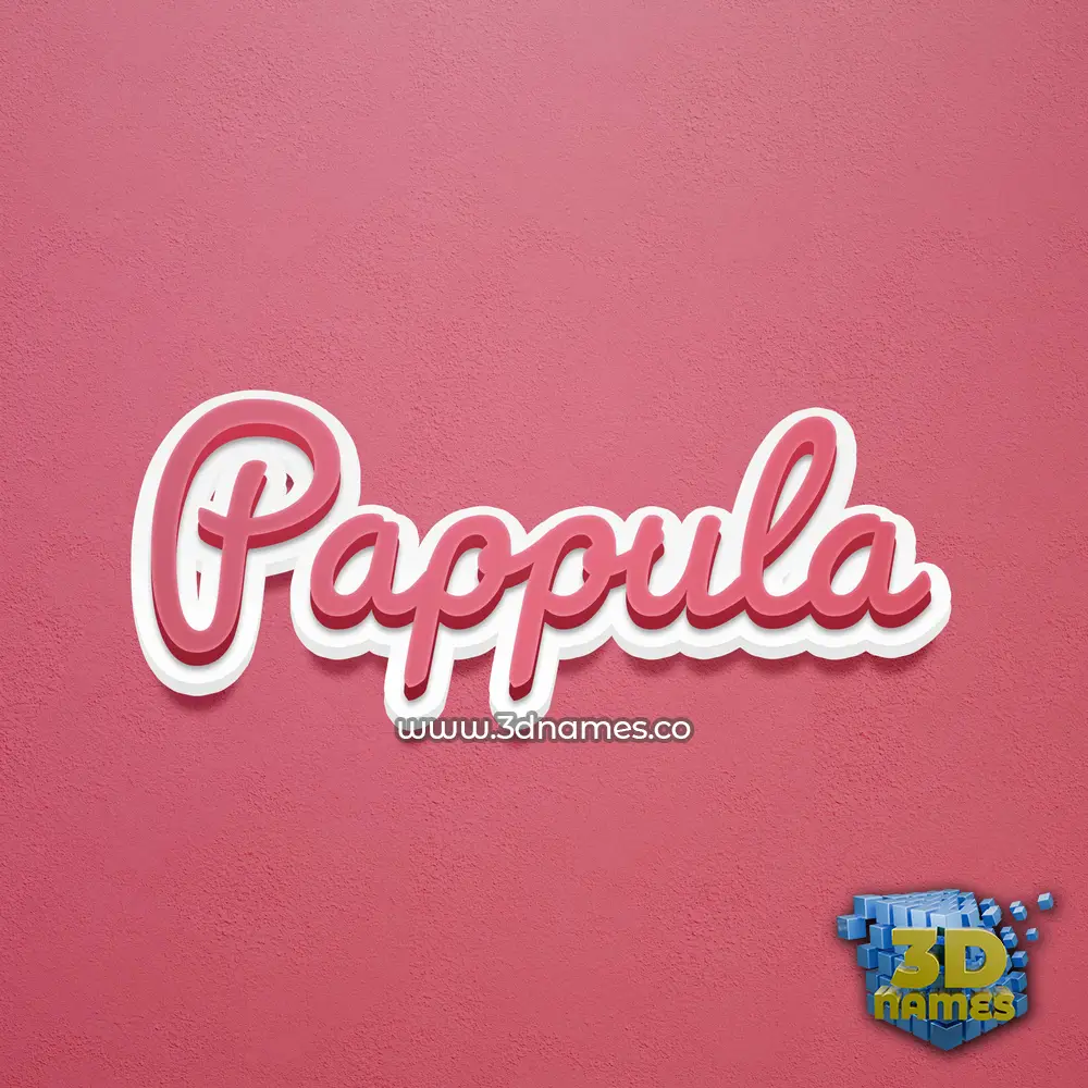 pappula in Red Scribble style - 3D name wallpaper pappula in Red Scribble style - 3D name wallpaper