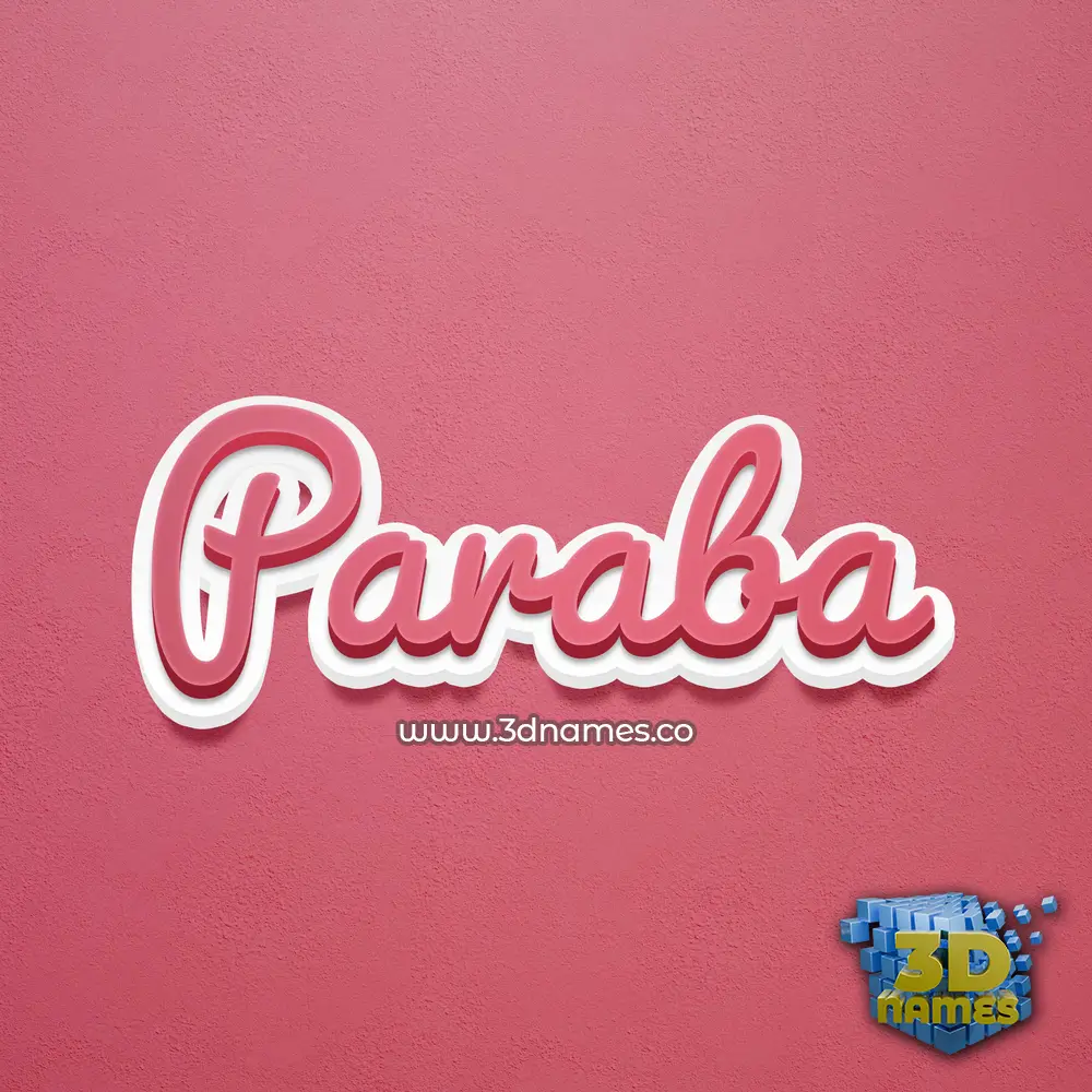 paraba in Red Scribble style - 3D name wallpaper paraba in Red Scribble style - 3D name wallpaper