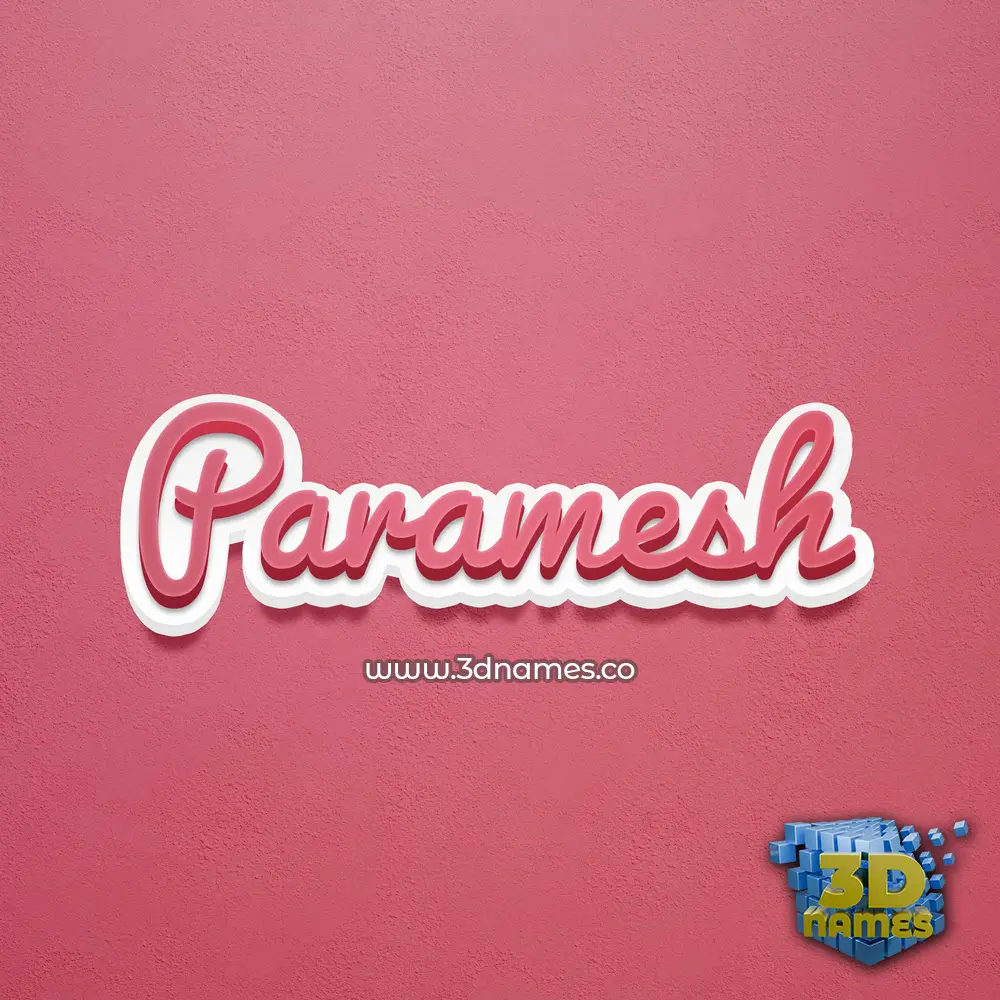 paramesh in Red Scribble style - 3D name wallpaper paramesh in Red Scribble style - 3D name wallpaper