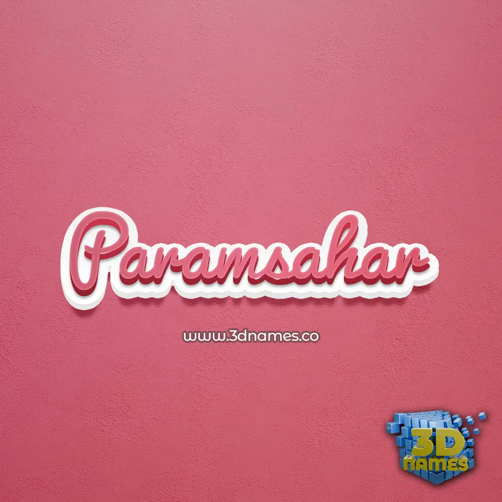paramsahar in Red Scribble style - 3D name wallpaper paramsahar in Red Scribble style - 3D name wallpaper