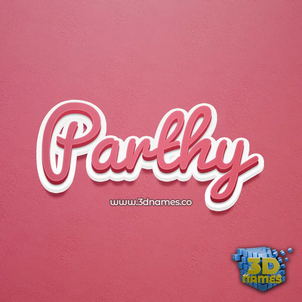 parthy in Red Scribble style - 3D name wallpaper parthy in Red Scribble style - 3D name wallpaper
