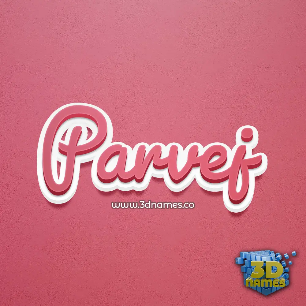 parvej in Red Scribble style - 3D name wallpaper parvej in Red Scribble style - 3D name wallpaper