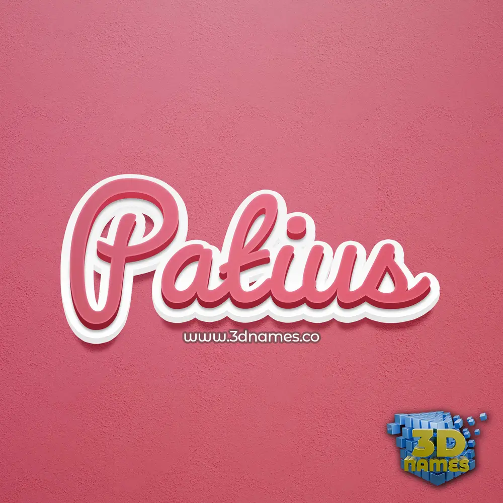 patius in Red Scribble style - 3D name wallpaper patius in Red Scribble style - 3D name wallpaper