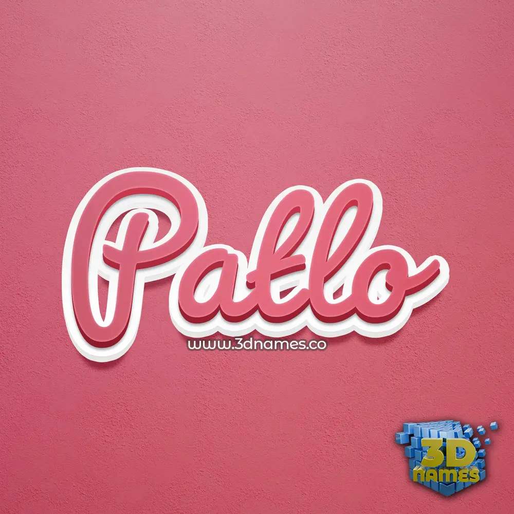 patlo in Red Scribble style - 3D name wallpaper