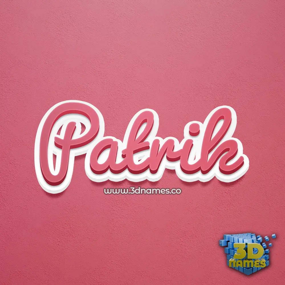 patrik in Red Scribble style - 3D name wallpaper patrik in Red Scribble style - 3D name wallpaper