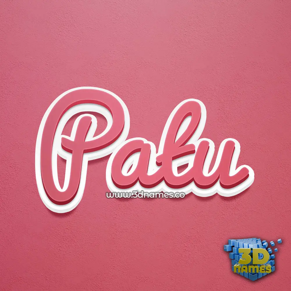 patu in Red Scribble style - 3D name wallpaper patu in Red Scribble style - 3D name wallpaper
