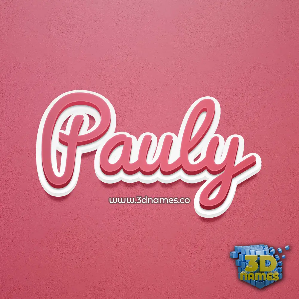 pauly in Red Scribble style - 3D name wallpaper pauly in Red Scribble style - 3D name wallpaper