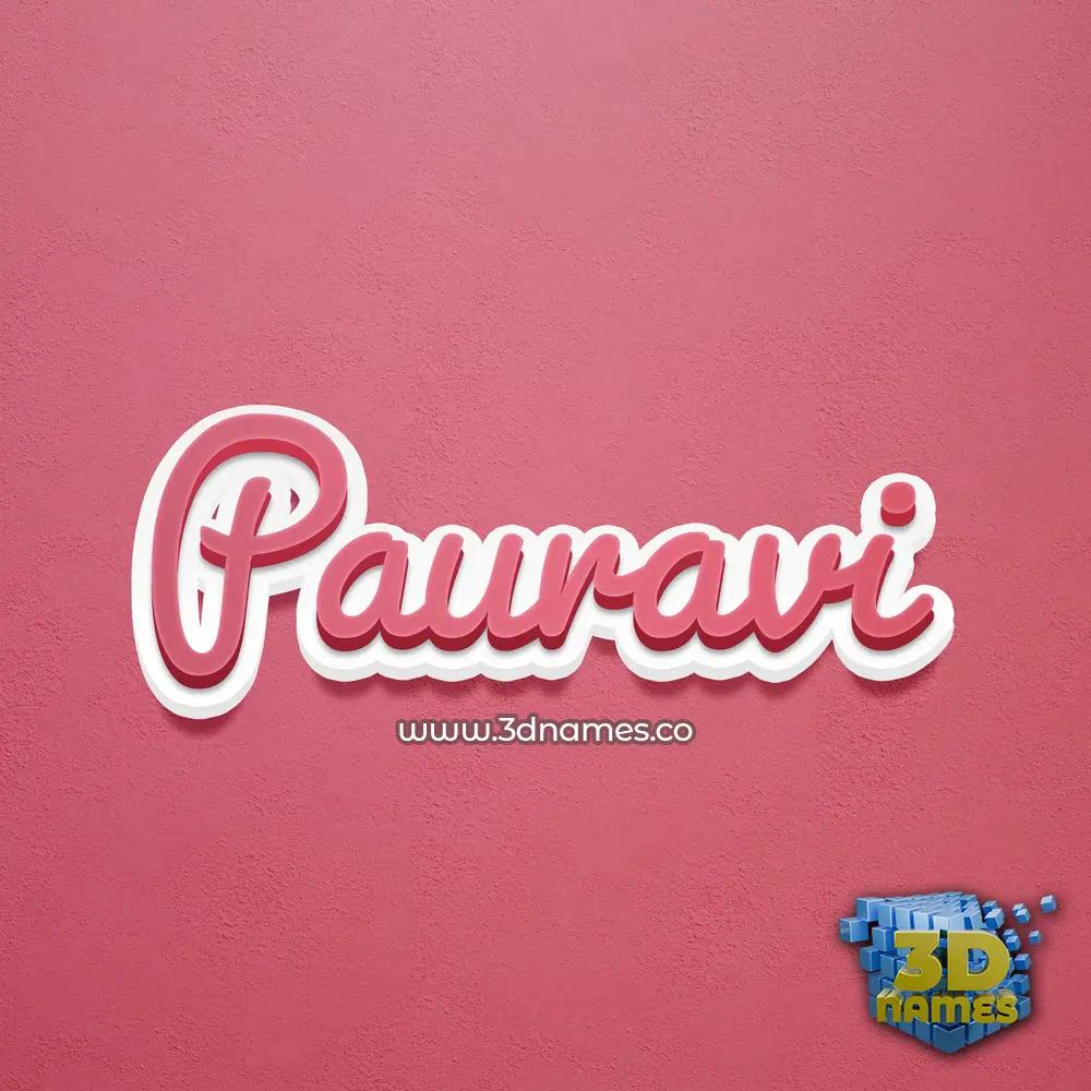 pauravi in Red Scribble style - 3D name wallpaper pauravi in Red Scribble style - 3D name wallpaper