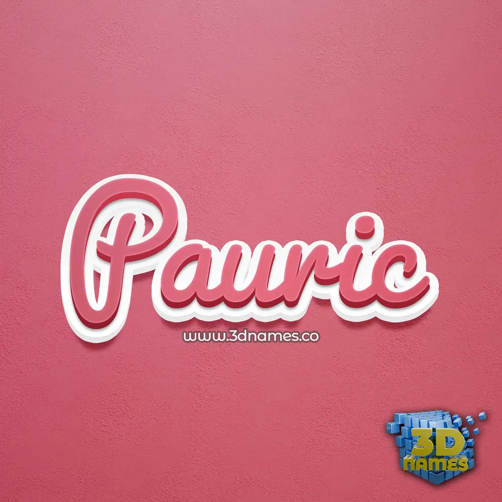 pauric in Red Scribble style - 3D name wallpaper pauric in Red Scribble style - 3D name wallpaper