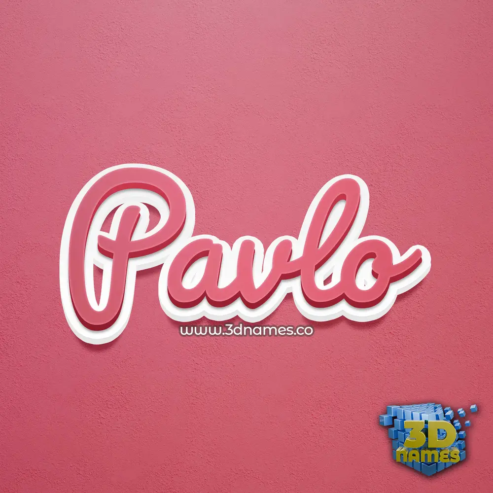 pavlo in Red Scribble style - 3D name wallpaper pavlo in Red Scribble style - 3D name wallpaper