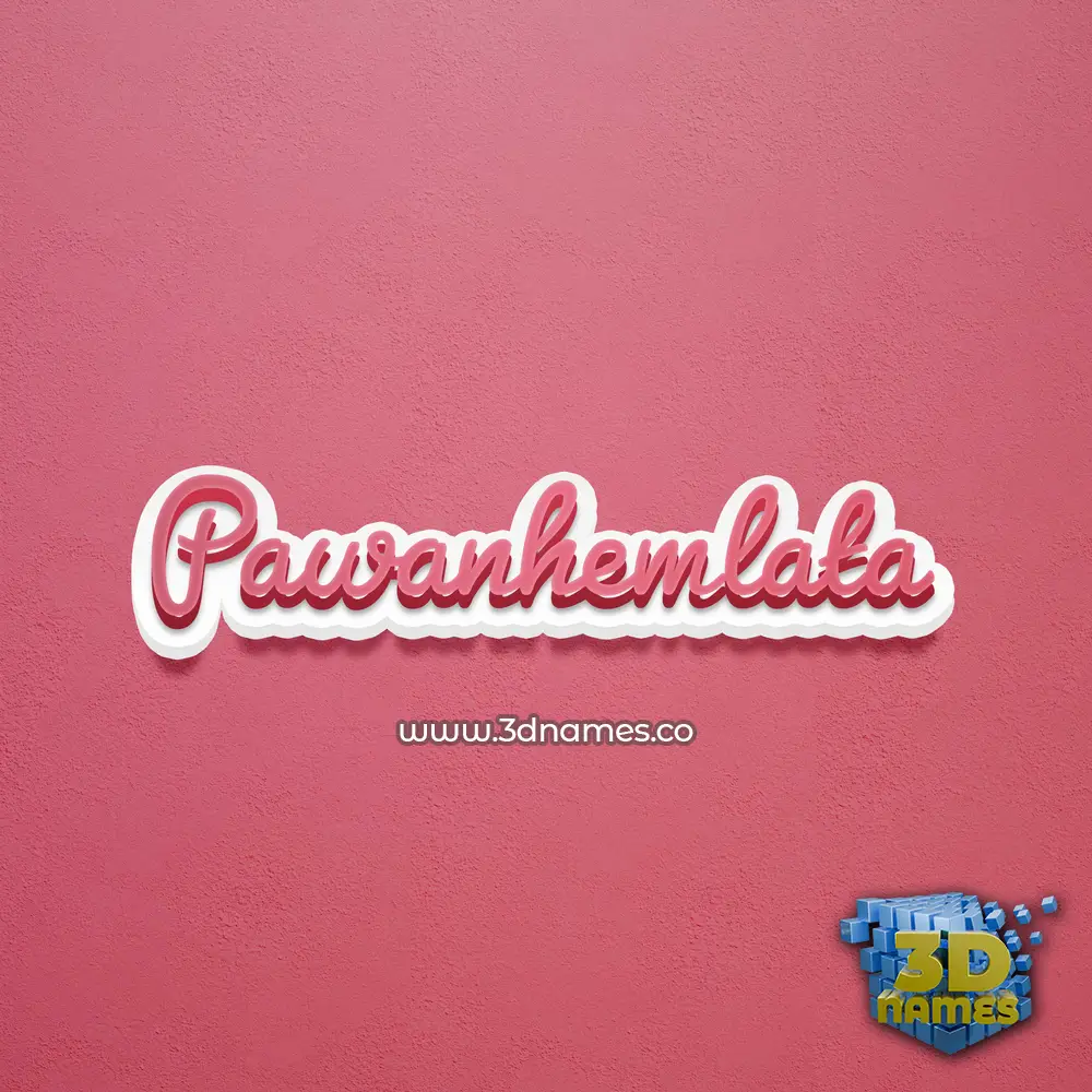 pawanhemlata in Red Scribble style - 3D name wallpaper