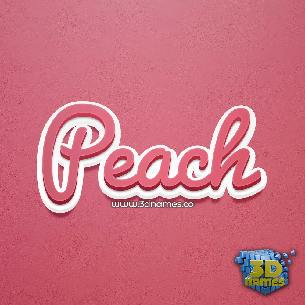 peach in Red Scribble style - 3D name wallpaper peach in Red Scribble style - 3D name wallpaper