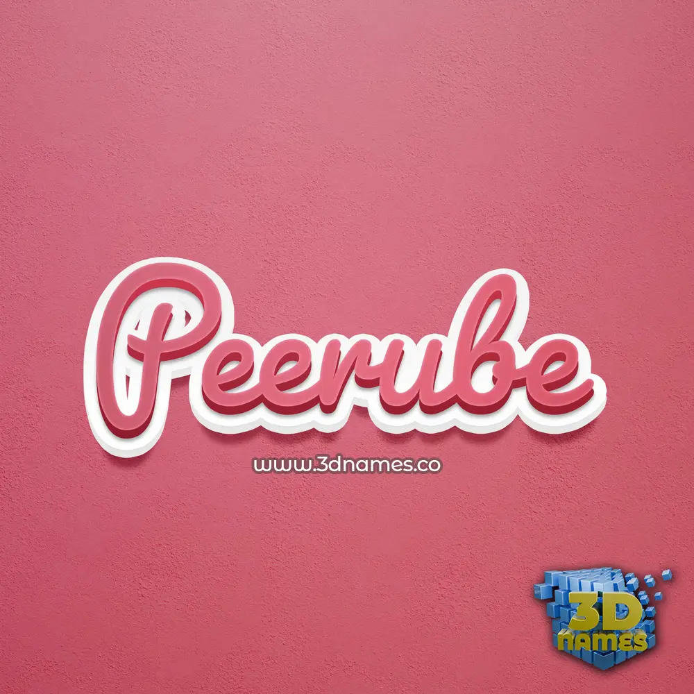 peerube in Red Scribble style - 3D name wallpaper peerube in Red Scribble style - 3D name wallpaper