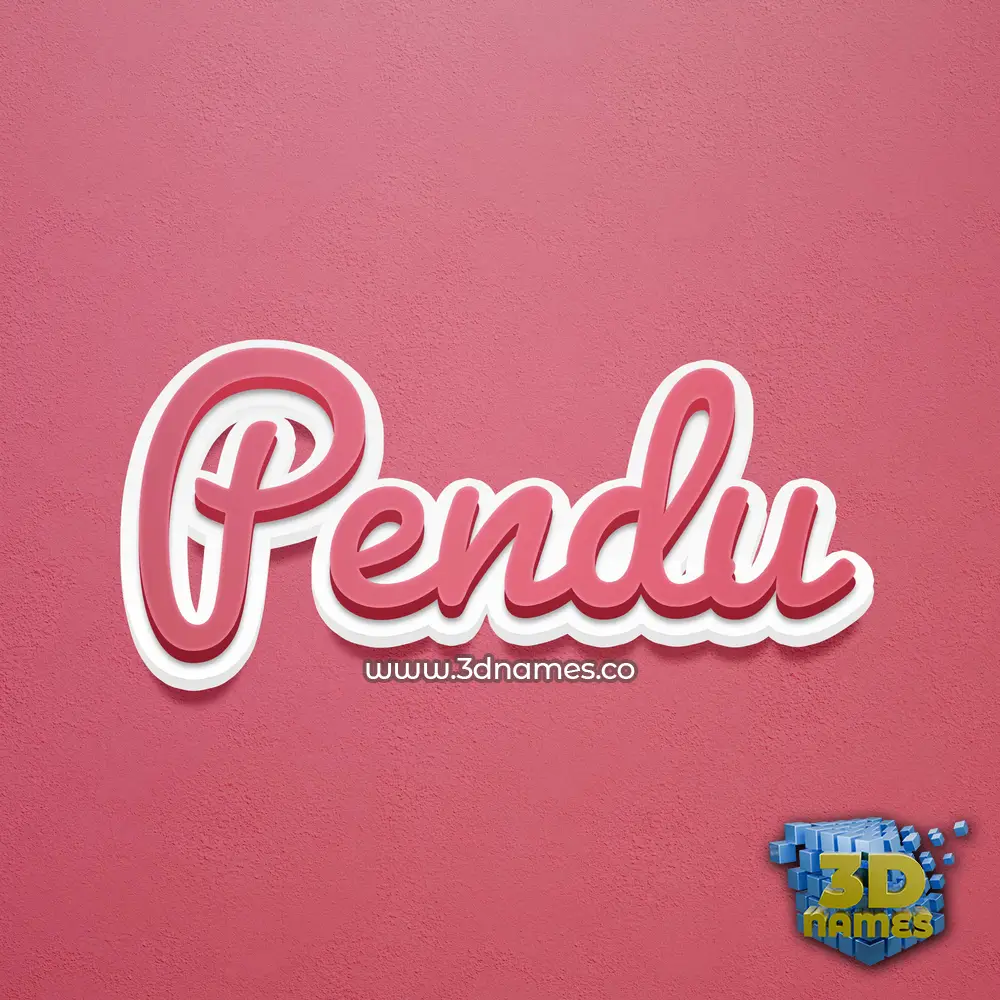 pendu in Red Scribble style - 3D name wallpaper pendu in Red Scribble style - 3D name wallpaper