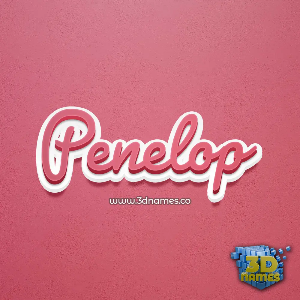 penelop in Red Scribble style - 3D name wallpaper penelop in Red Scribble style - 3D name wallpaper