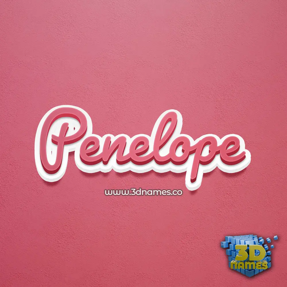 penelope in Red Scribble style - 3D name wallpaper penelope in Red Scribble style - 3D name wallpaper