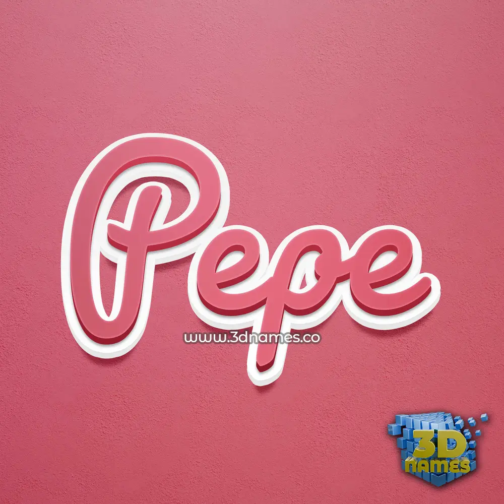 pepe in Red Scribble style - 3D name wallpaper pepe in Red Scribble style - 3D name wallpaper