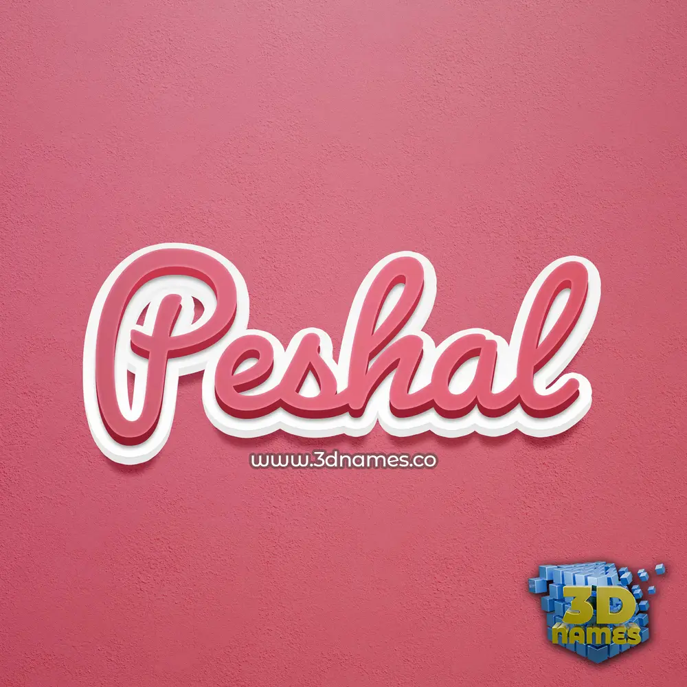 peshal in Red Scribble style - 3D name wallpaper peshal in Red Scribble style - 3D name wallpaper