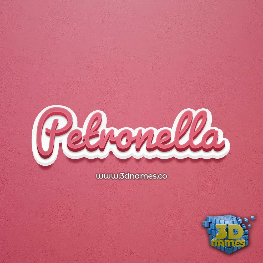 petronella in Red Scribble style - 3D name wallpaper