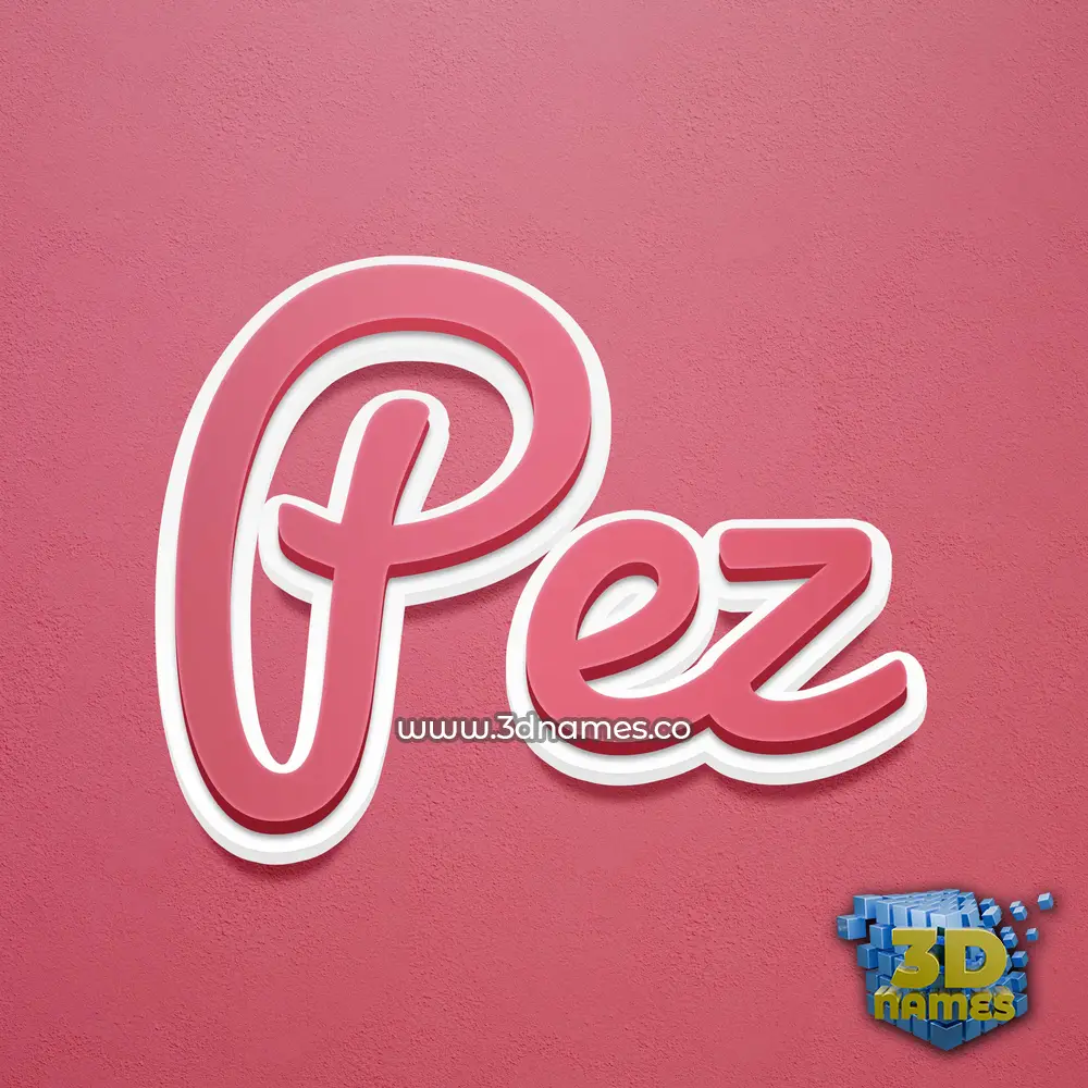 pez in Red Scribble style - 3D name wallpaper pez in Red Scribble style - 3D name wallpaper