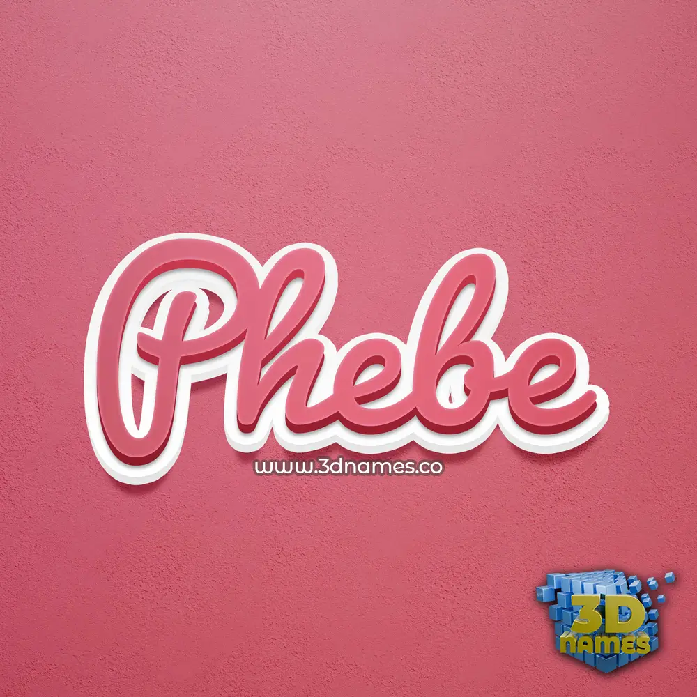 phebe in Red Scribble style - 3D name wallpaper phebe in Red Scribble style - 3D name wallpaper