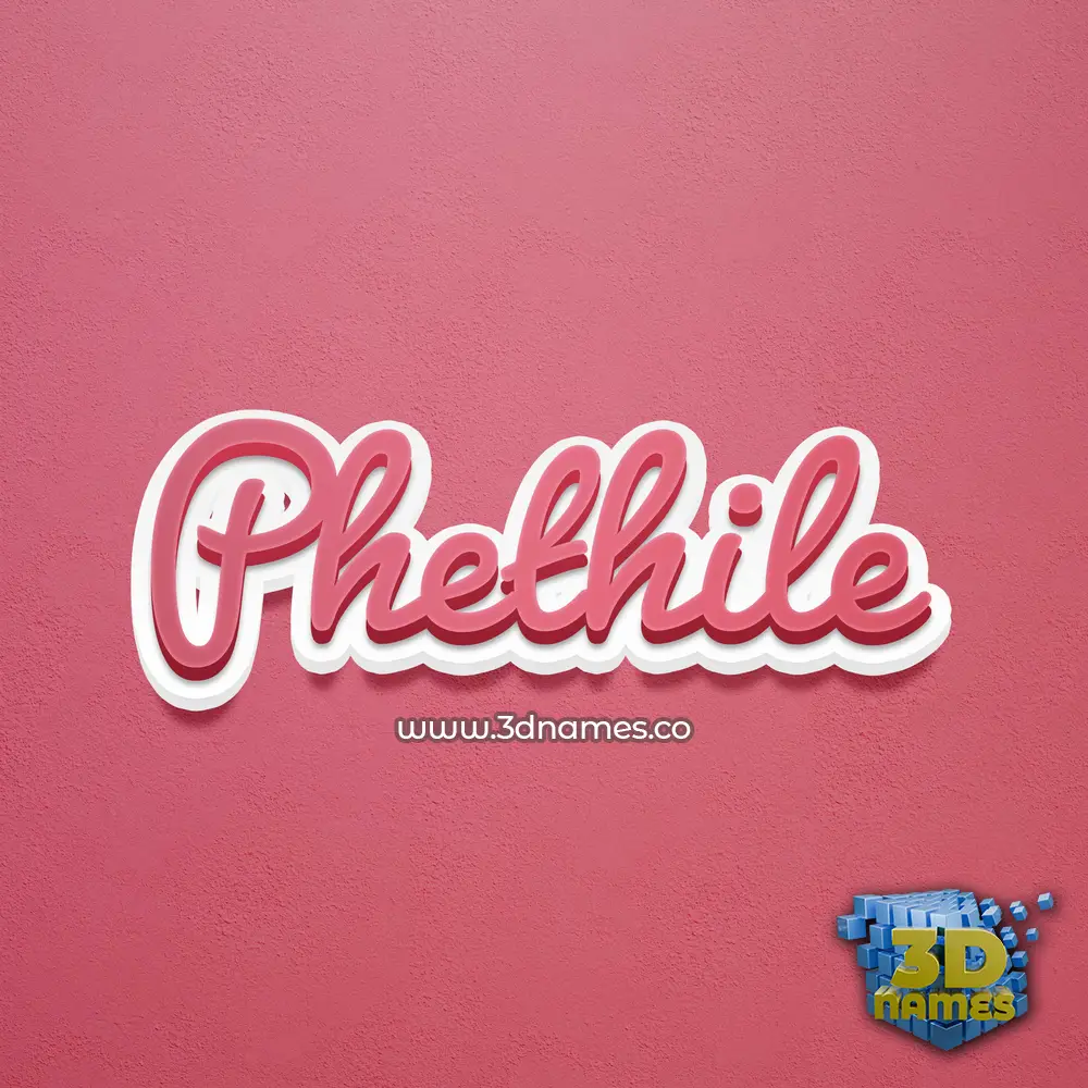 phethile in Red Scribble style - 3D name wallpaper phethile in Red Scribble style - 3D name wallpaper