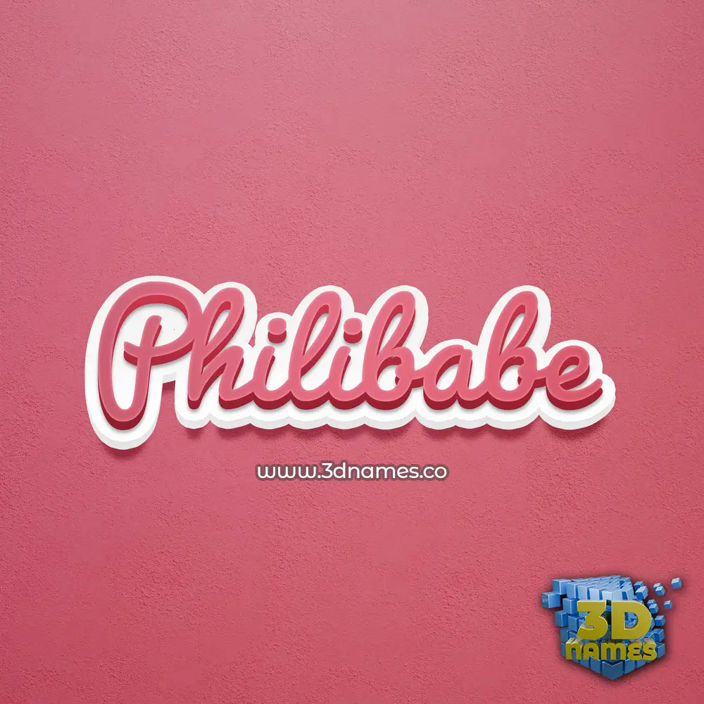 philibabe in Red Scribble style - 3D name wallpaper philibabe in Red Scribble style - 3D name wallpaper
